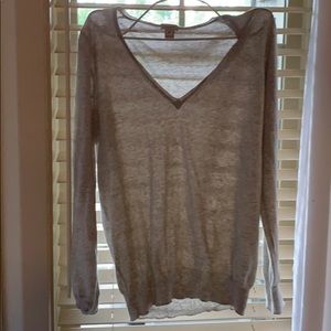 Jcrew vneck sweater lightweight medium